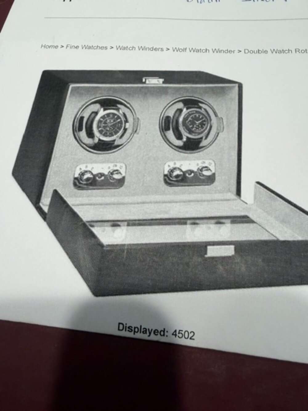 WOLF DUAL AUTOMATIC WATCH WINDER